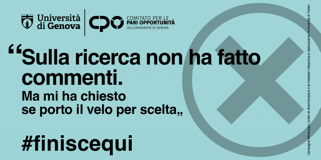 Sulla ricerca non ha fatto commenti ma mi ha detto se porto il velo per scelta