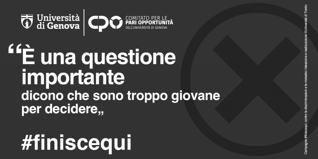 è una questione importante, dicono che sono troppo giovane per decidere