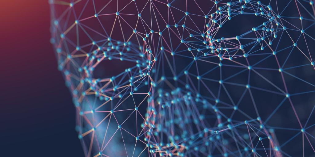 immagine stilizzata di una donna ricostruita a pixel